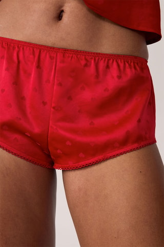 Short de pyjama Cora - Rouge