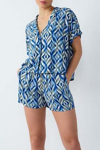 Chemise de pyjama Ilian - Bleu foncé