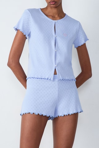 Pyjamablouse Pollin - Paars