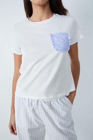 T-shirt de pyjama Pichou - Ciel