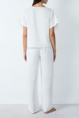 Pyjamablouse Erin - Wit