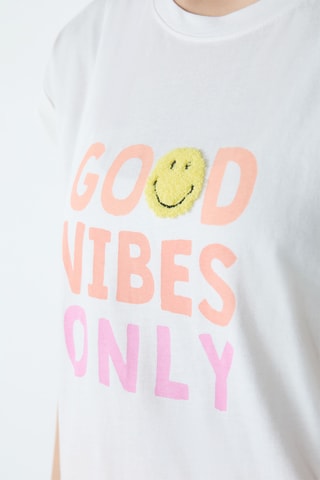 T-shirt de pyjama Smiley Viggo - Blanc