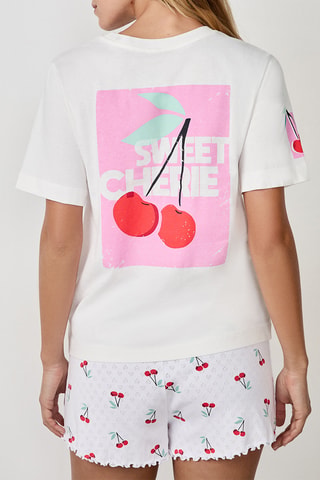 Pyjamashirt Camil - Wit