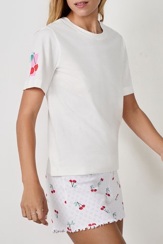 Pyjamashirt Camil - Wit