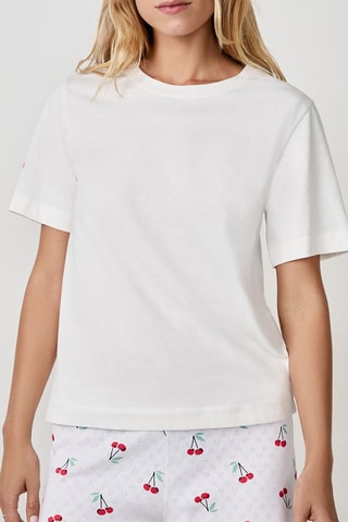 Pyjamashirt Camil - Wit