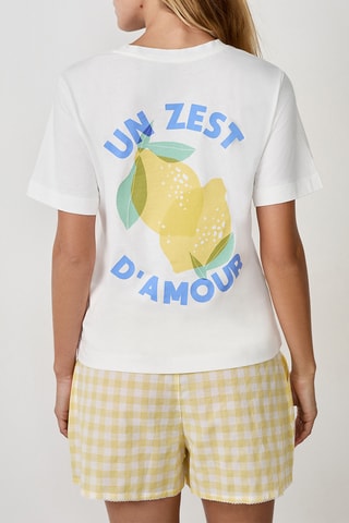 Pyjamashirt Celal - Wit