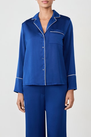 Chemise de pyjama Damaris - Bleu marine