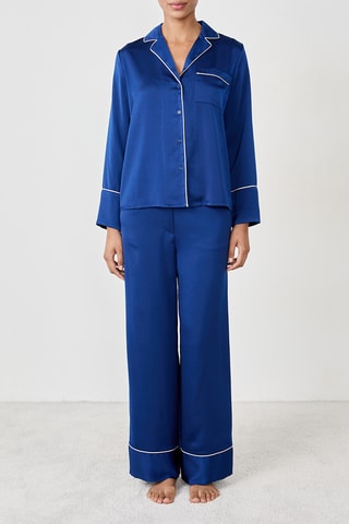 Chemise de pyjama Damaris - Bleu marine