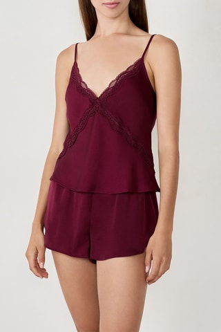 Caraco de pyjama Deny - Bordeaux