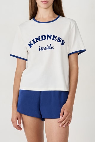 Pyjamashirt Diness - Wit