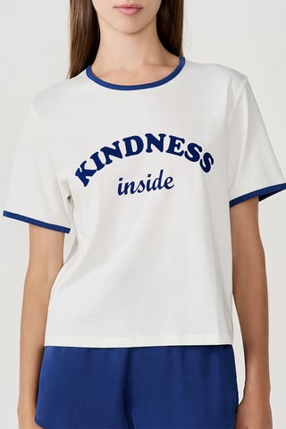 Pyjamashirt Diness - Wit