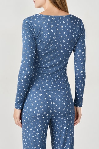 Gilet de pyjama Bethany - Bleu cobalt