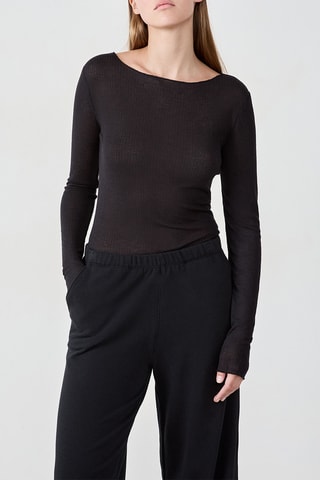 Pyjamashirt Galiah - Zwart