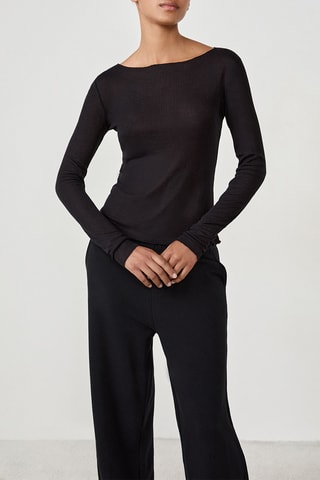 Pyjamashirt Galiah - Zwart
