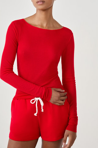 Pyjamashirt Galiah - Rood