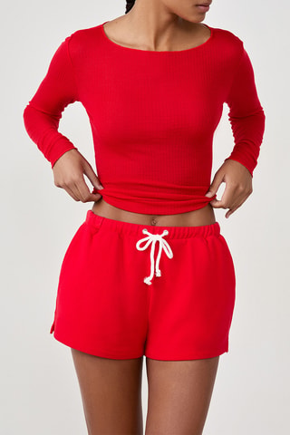 Pyjamashort Glenn - Rood