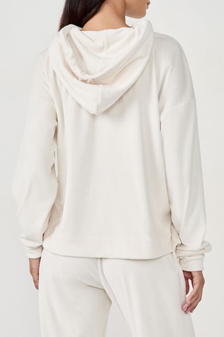 Sweat à capuche Galikan - Ecru