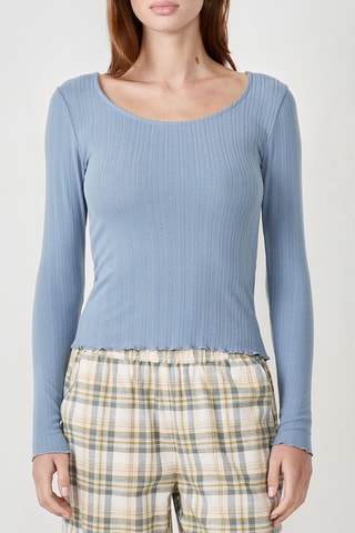 Pyjamashirt Betty - Hemelsblauw