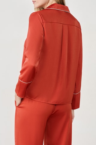 Chemise de pyjama Erike - Rouge brique