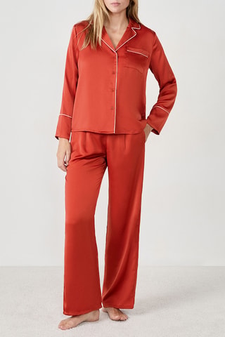 Chemise de pyjama Erike - Rouge brique