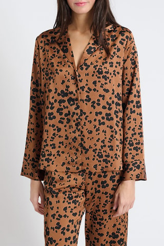 Chemise de pyjama Laina - Marron