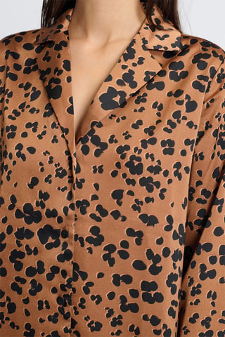 Chemise de pyjama Laina - Marron