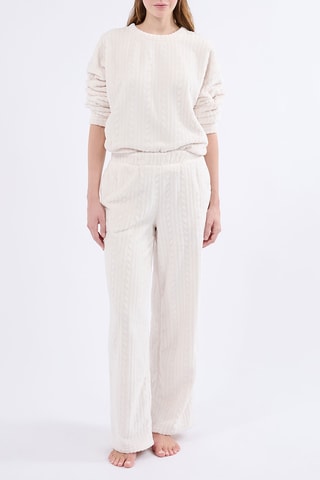 Velours Pyjamabroek Matilda - Ecru