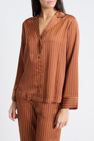 Chemise de pyjama Tamar - Marron
