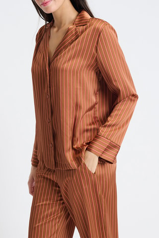 Chemise de pyjama Tamar - Marron