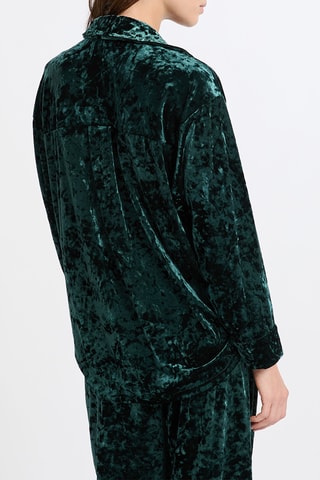 Chemise de pyjama en velours Faywen - Vert émeraude