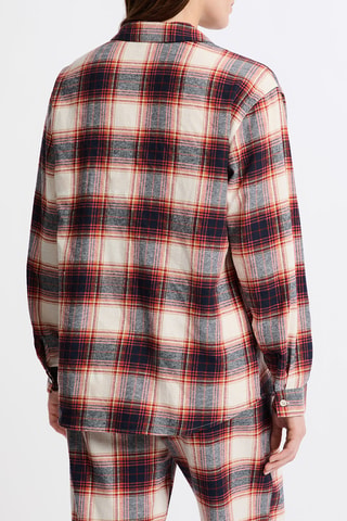 Chemise de pyjama Faron - Ecru et bordeaux