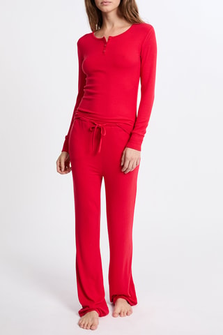 Pyjamashirt Paolina - Rood