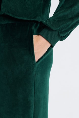 Pantalon de pyjama en velours Gio - Vert émeraude