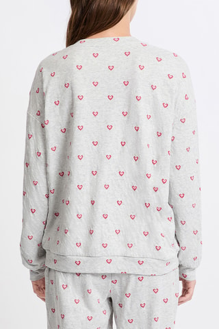 T-shirt de pyjama Paisha - Gris chiné