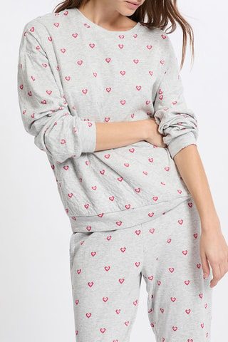 T-shirt de pyjama Paisha - Gris chiné
