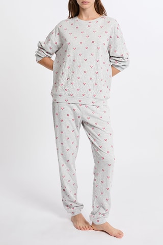 T-shirt de pyjama Paisha - Gris chiné
