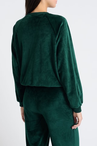 Sweat en velours Gio - Vert émeraude