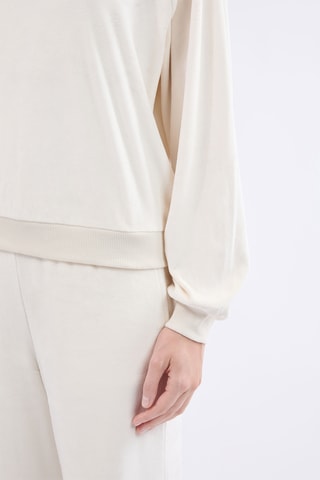 Sweat en velours Gio - Ecru