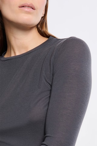 Wollen T-shirt Warm Wool- Antraciet