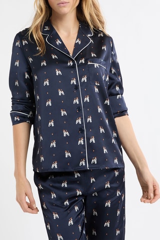 Chemise de pyjama Hailey - Bleu foncé
