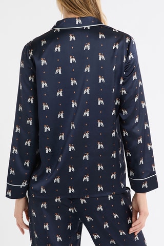 Chemise de pyjama Hailey - Bleu foncé