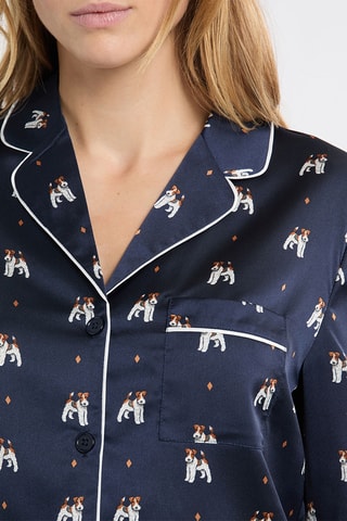 Chemise de pyjama Hailey - Bleu foncé