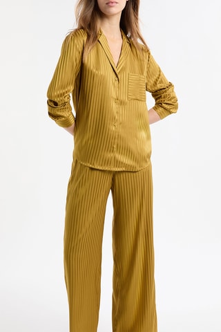 Pyjamablouse Melosie - Olijfgroen
