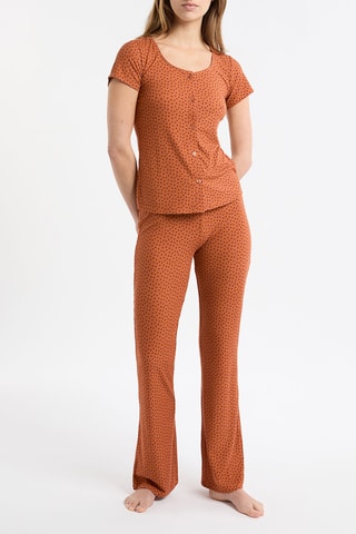 Top de pyjama Manar - Marron clair