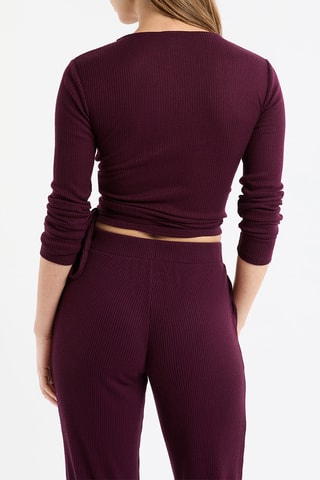Top de pyjama Liham - Bordeaux