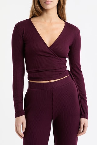 Top de pyjama Liham - Bordeaux