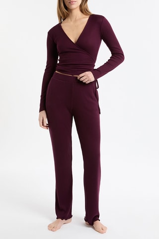Top de pyjama Liham - Bordeaux