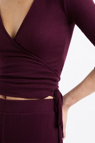 Top de pyjama Liham - Bordeaux