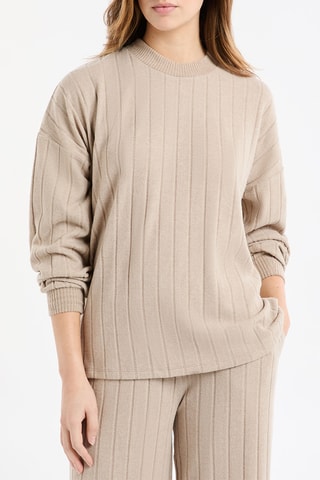 Pyjamasweater Joska - Taupe