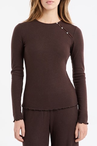 Top de pyjama Jovana - Marron
